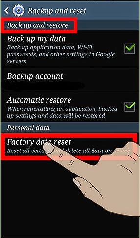 Factory reset your phone: