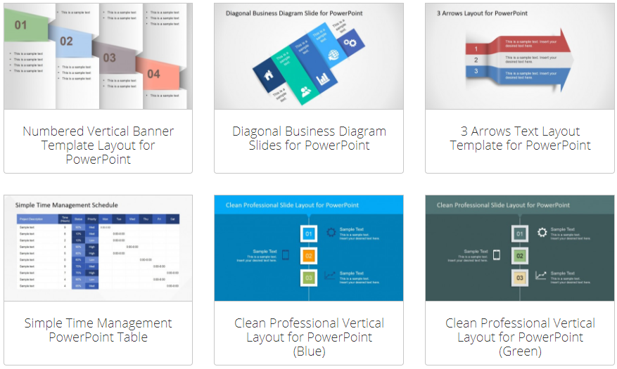 PowerPoint Text and Table Templates - SlideModel Review