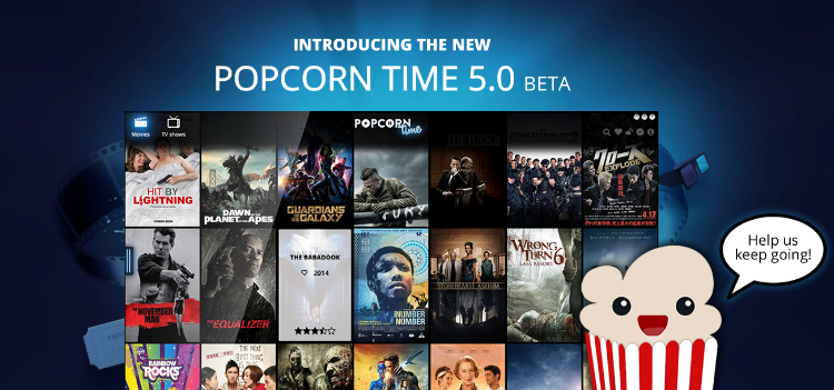 popcorn time- free movies watching websites