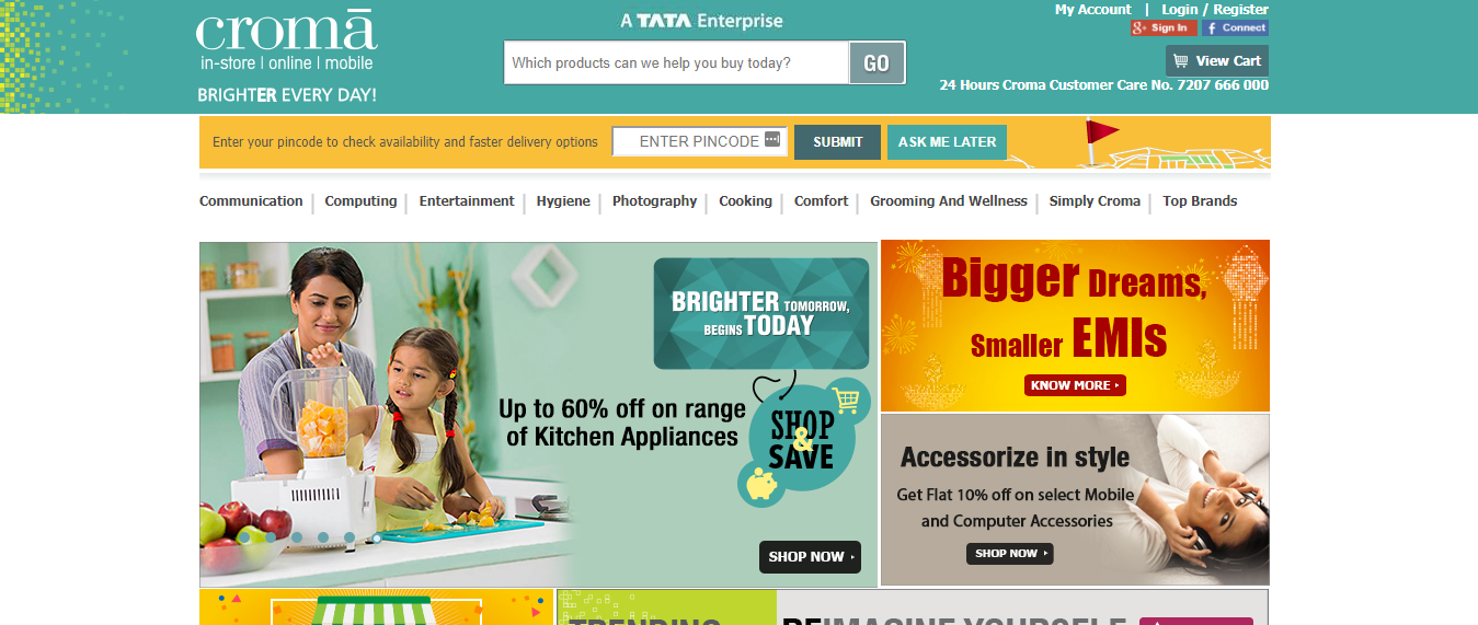 Croma Electronics - Online Electronics Shopping Website