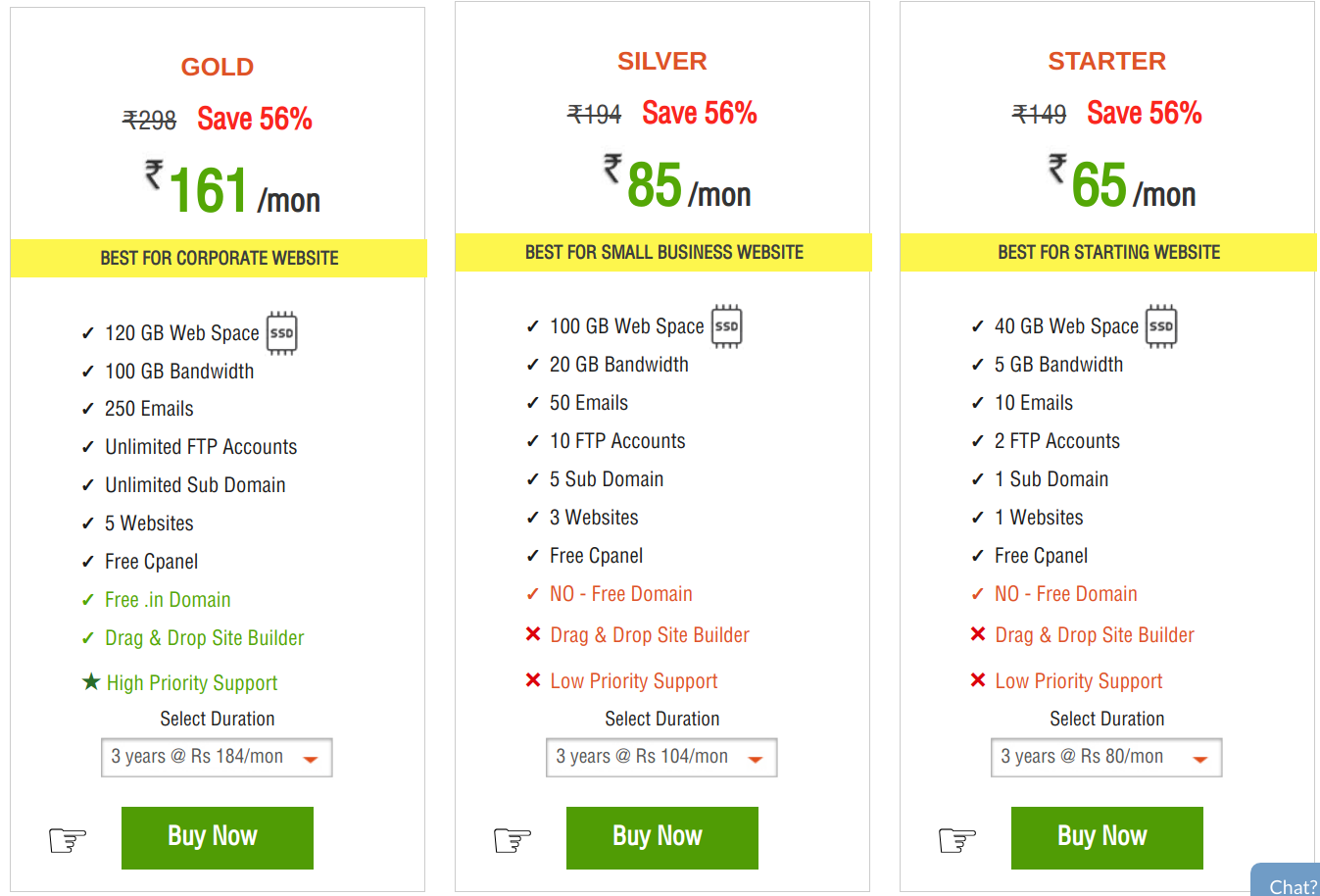 Affordable Hosting Packages