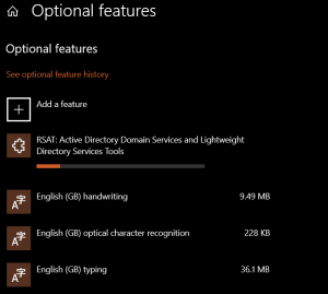 RSAT- Active Directory Domain Services Installing