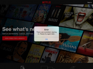 Netflix not working