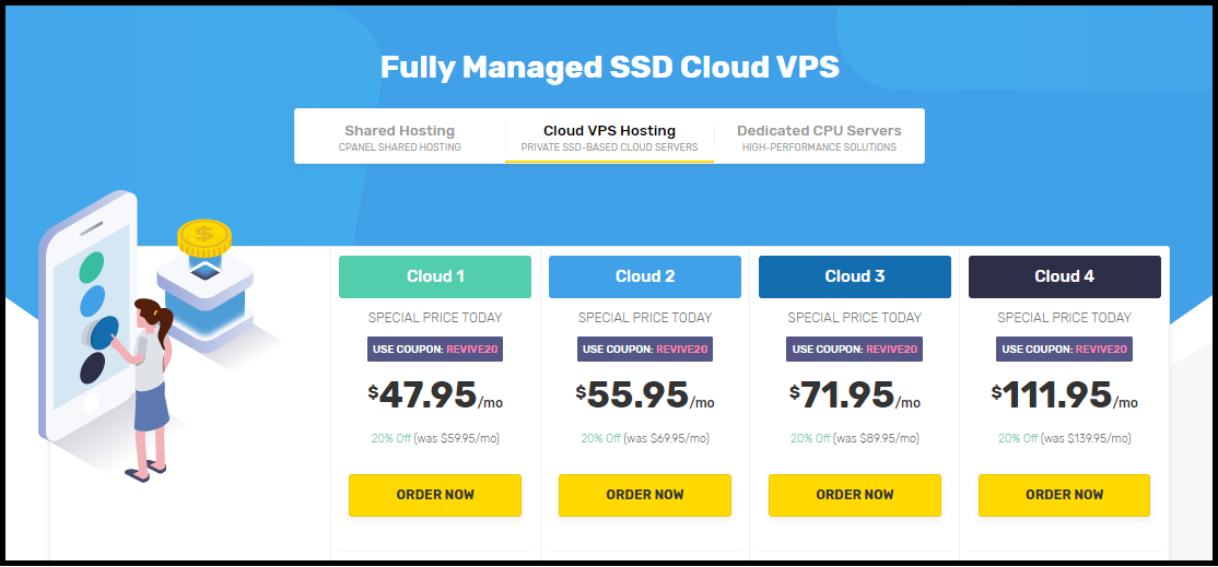 Fastcomet VPS Cloud Hosting Pricing