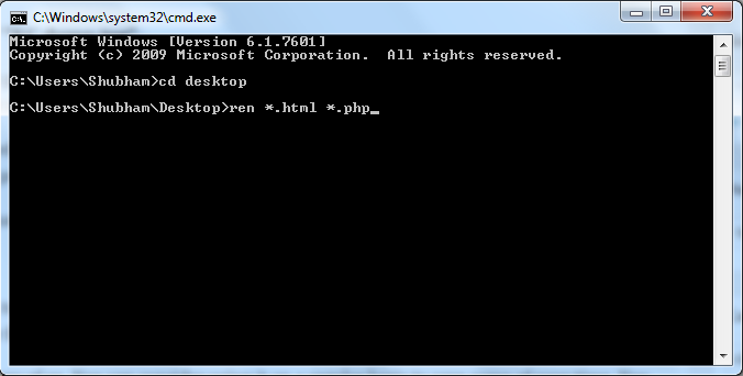 command prompt