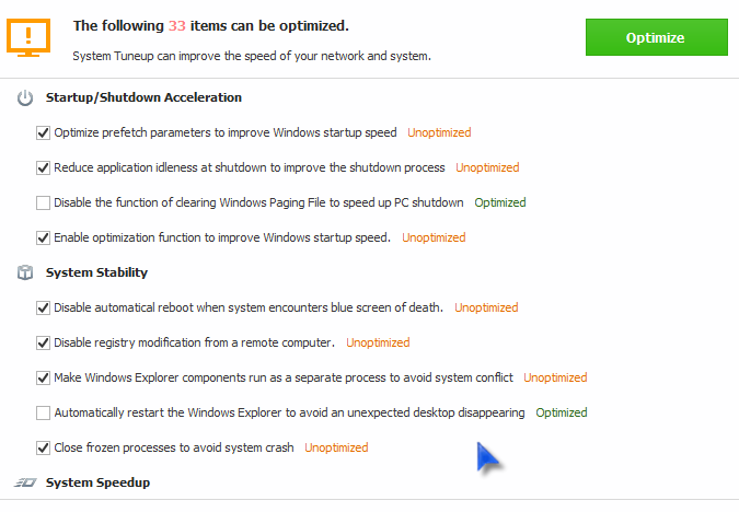 system tuneup