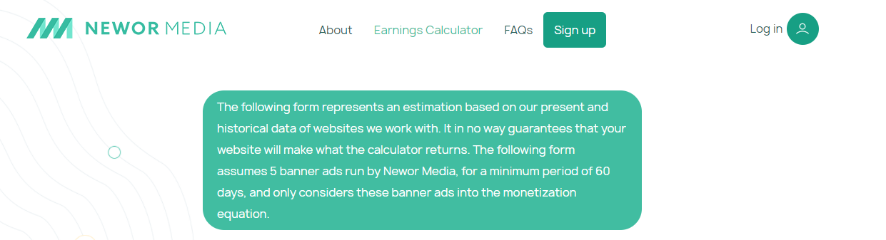 Newor Media Earnings Calculator- Newor Media Review