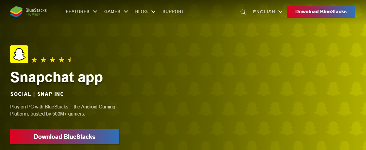 BlueStacks - Snapchat Login on Computer