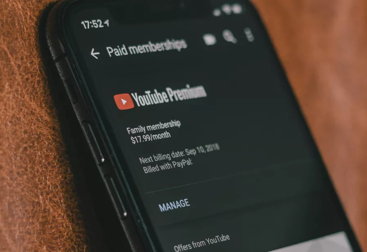 Youtube Premium memberships