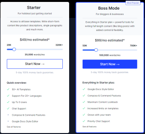 Jasper AI Pricing