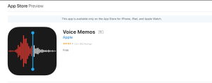 Voice Memos app