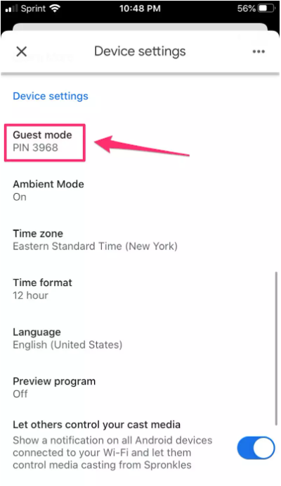 guest mode : How To Use ChromeCast Without WiFi 
