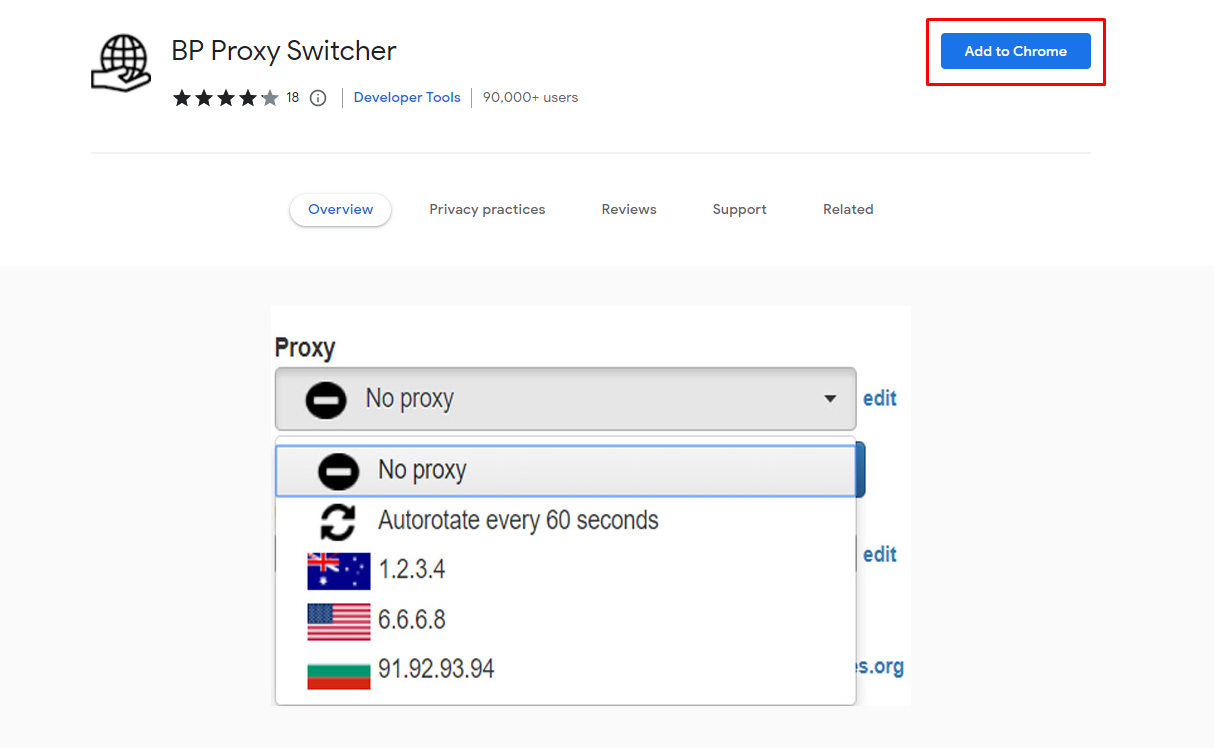 BP Proxy Switcher