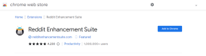 Reddit Enhancement Suite extension