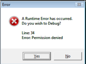 runtime error