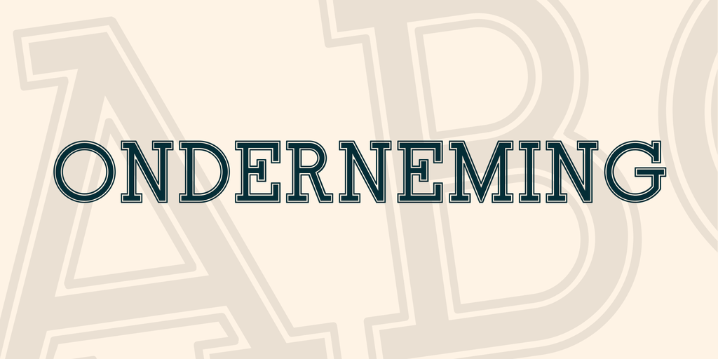 Onderneming Font Family