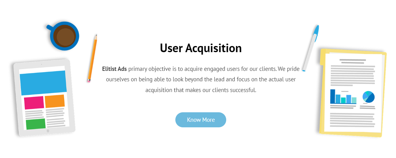 Elitistads User Acquisition Features