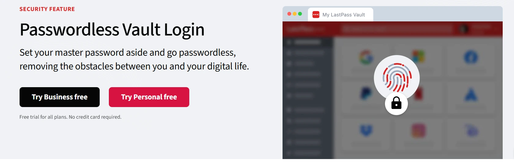 lastpass passwordless feature