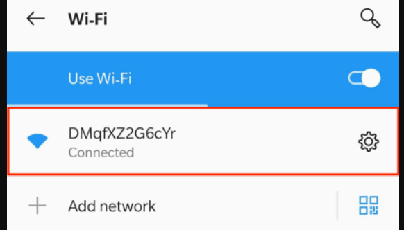 Scroll down and tap on 'Wi-Fi & Internet'