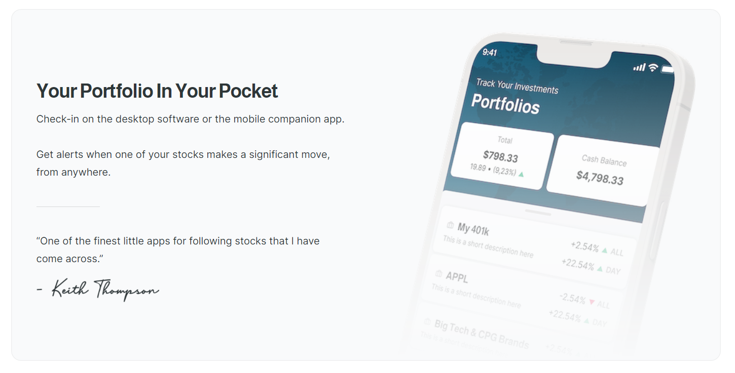 Streamlined Portfolio Management