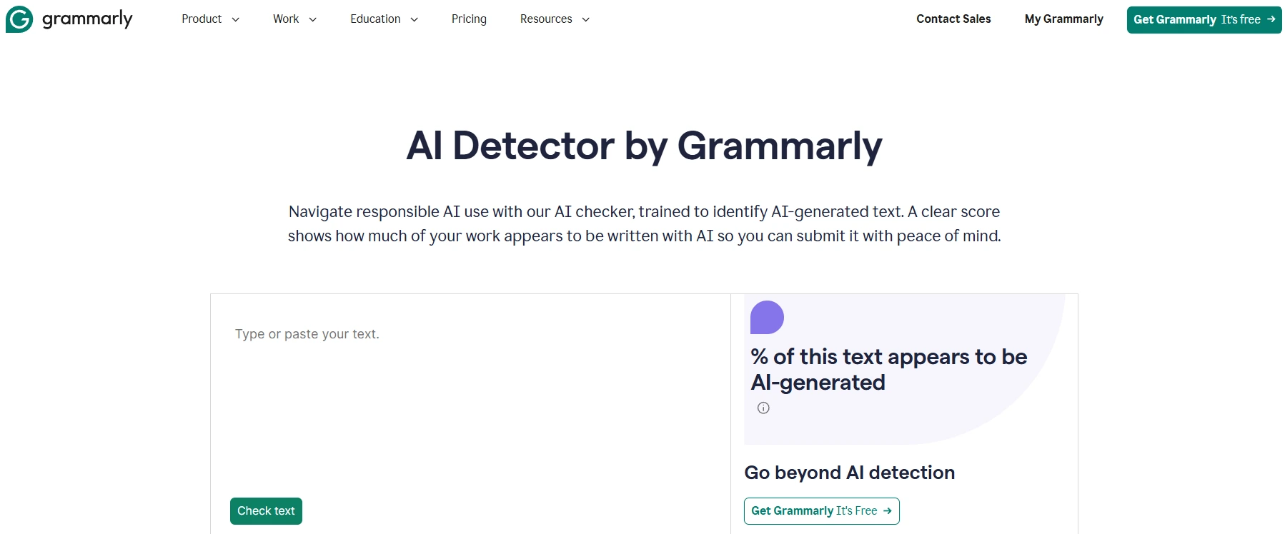 AI detector tool