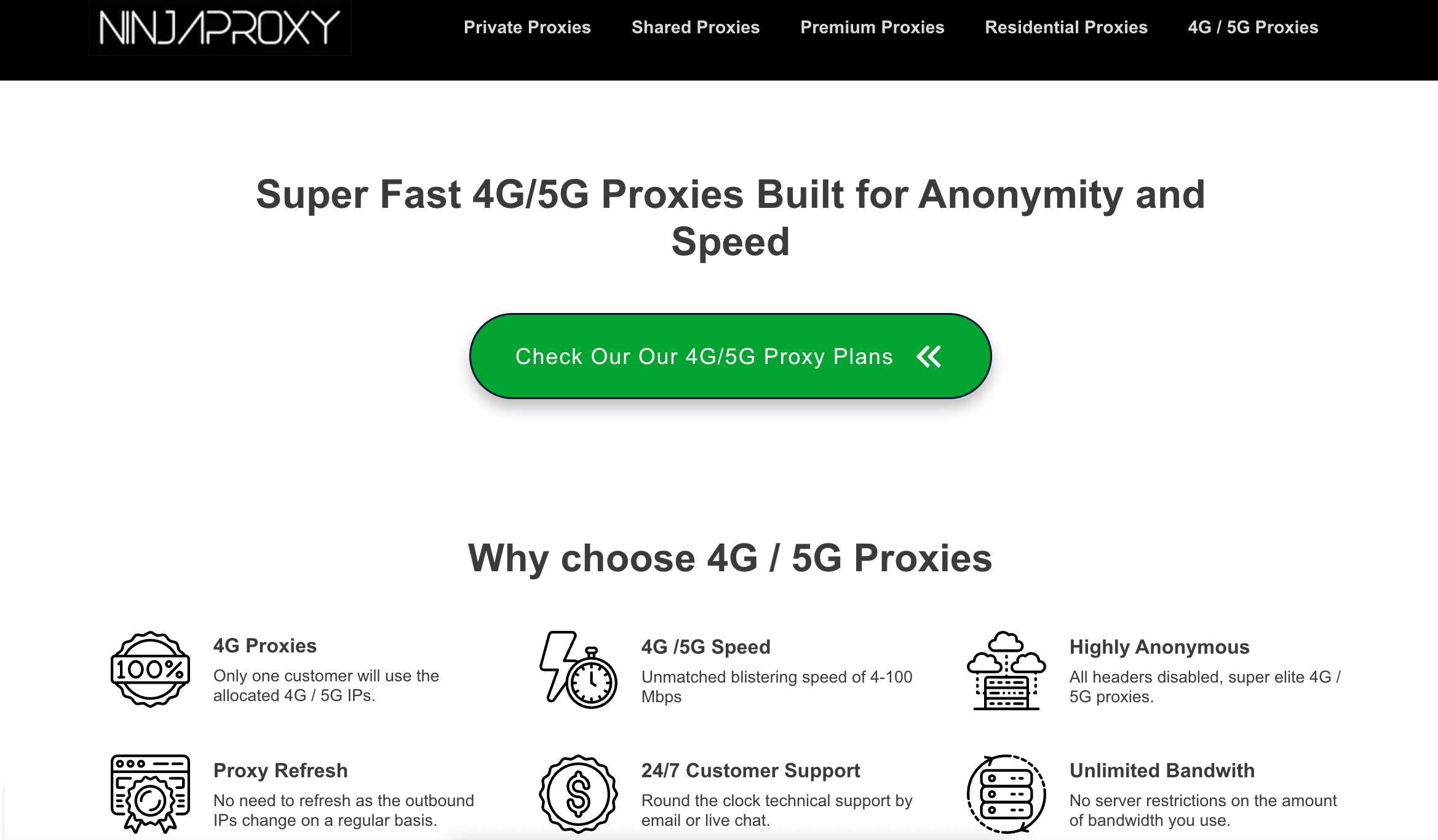 4G-5G Proxies Service By NinjaProxy