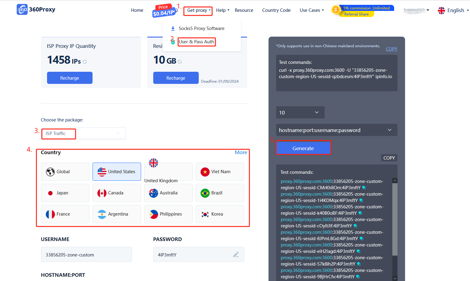 Residential Proxy (traffic) with 360 Proxy