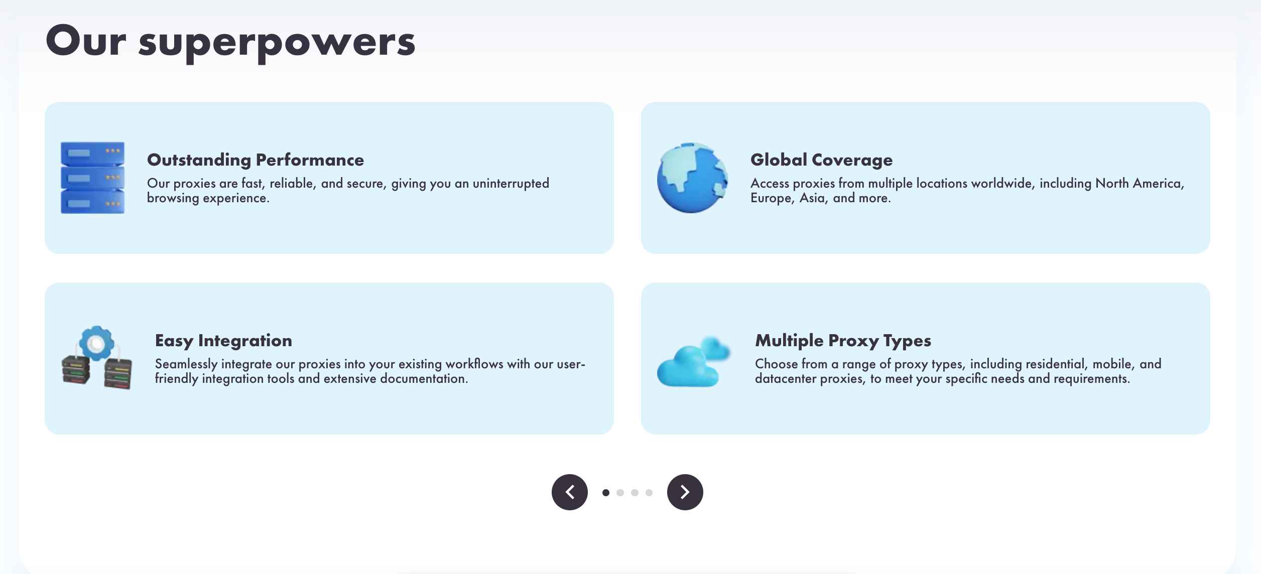 Features of PROXYMA