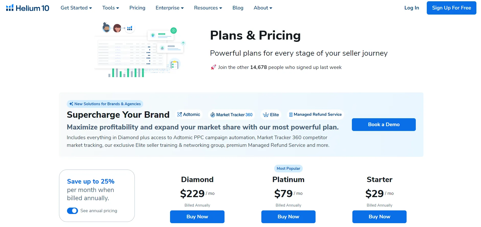 HELIUM 10 PRICING PLANS